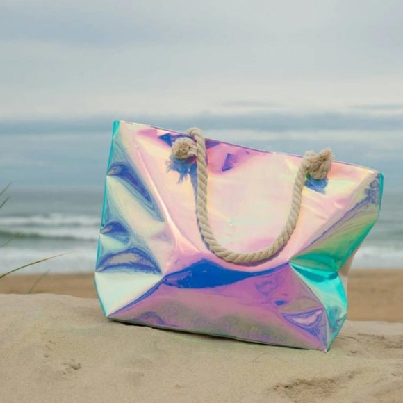 Holographic Canvas Tote - Picture 2 of 4